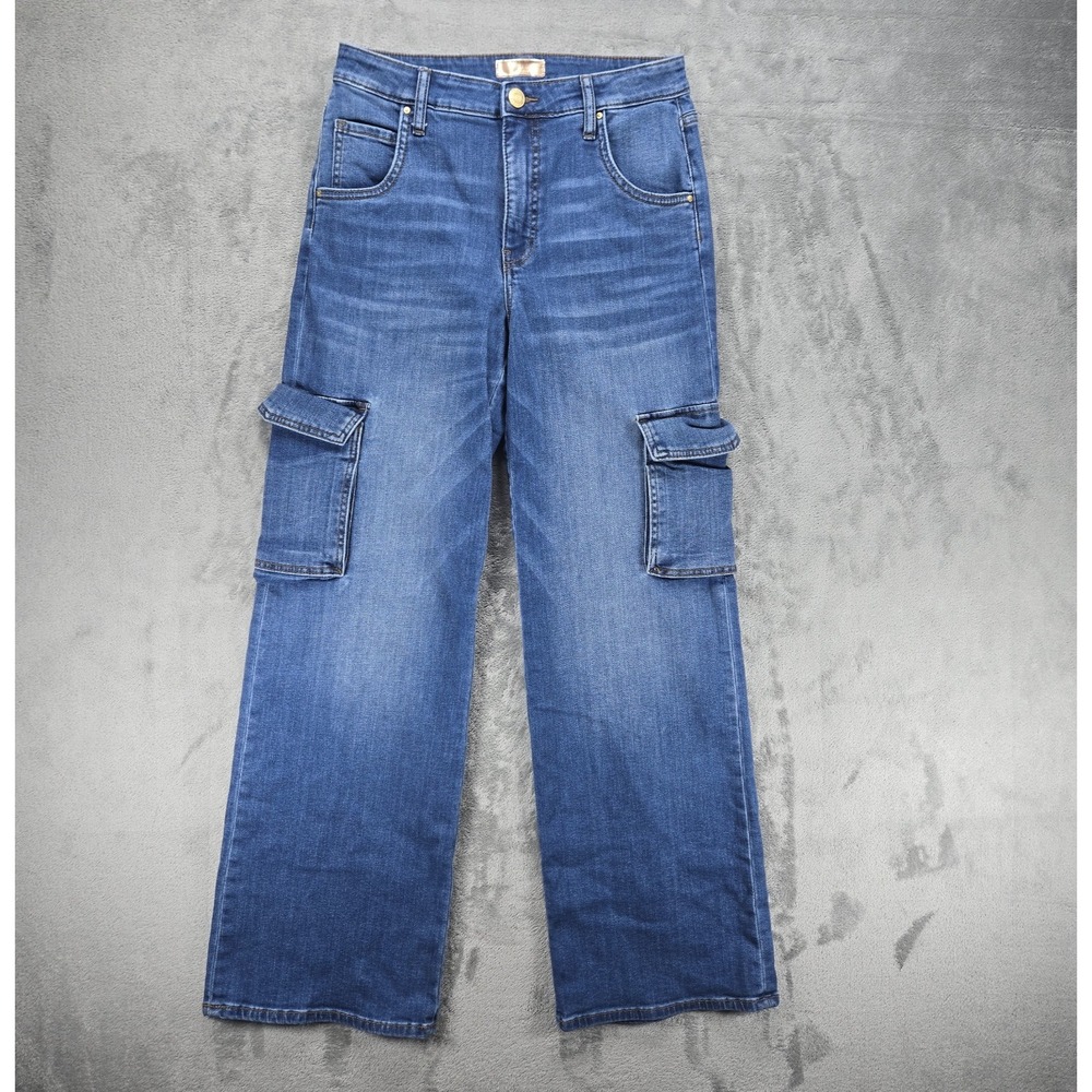 Kut From The Kloth Jodi High Rise Fab Ab Wide Leg Cargo Women's Jeans Size 2
